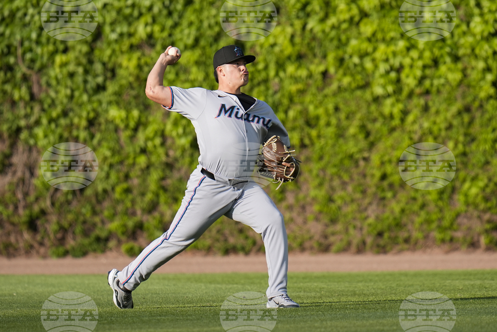 Marlins Cubs Baseball