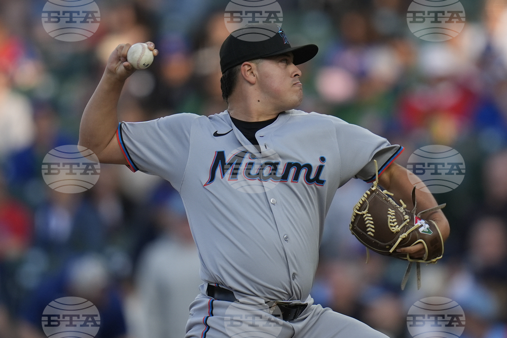 Marlins Cubs Baseball
