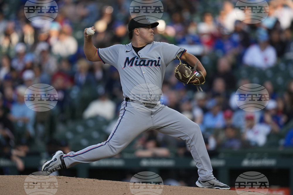 Marlins Cubs Baseball