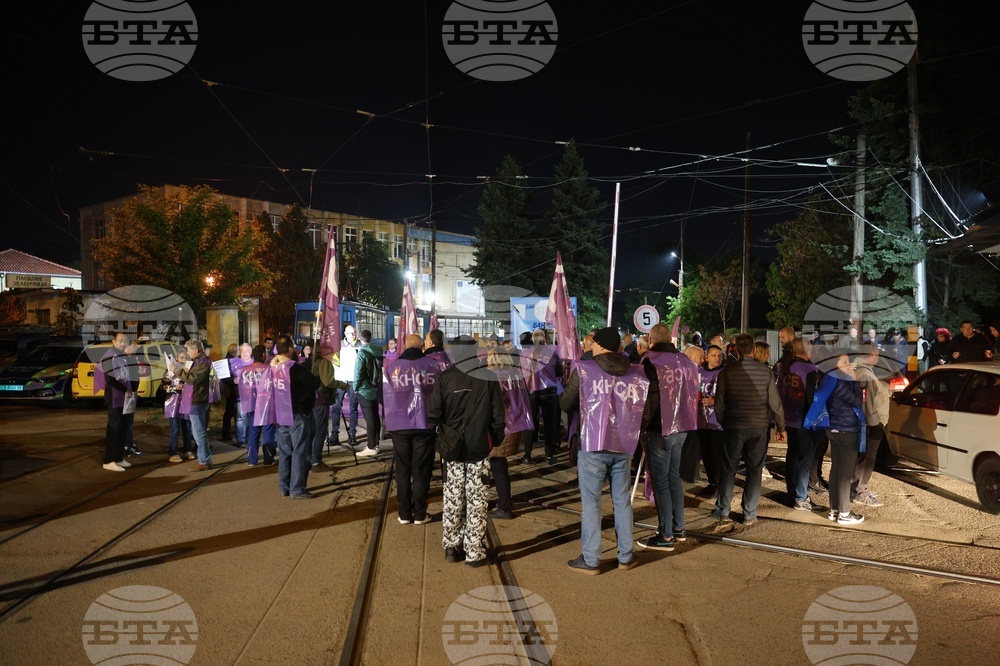 Градски транспорт - служители - протест