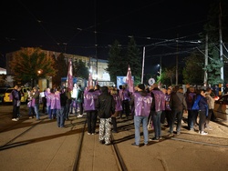 Градски транспорт - служители - протест