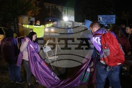 Градски транспорт - служители - протест