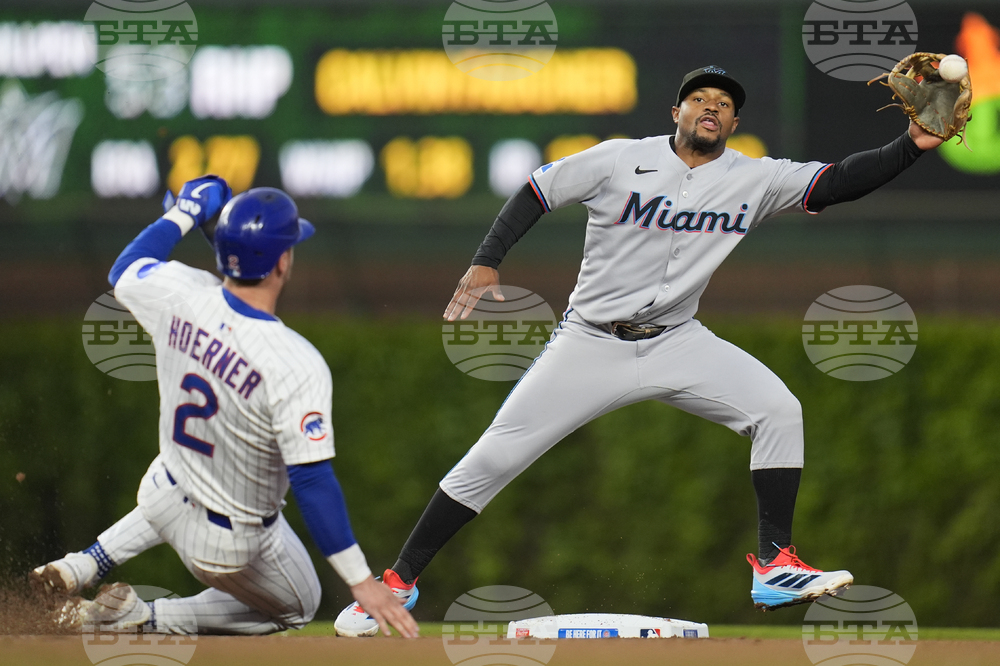 Marlins Cubs Baseball