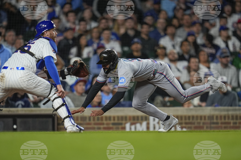 Marlins Cubs Baseball