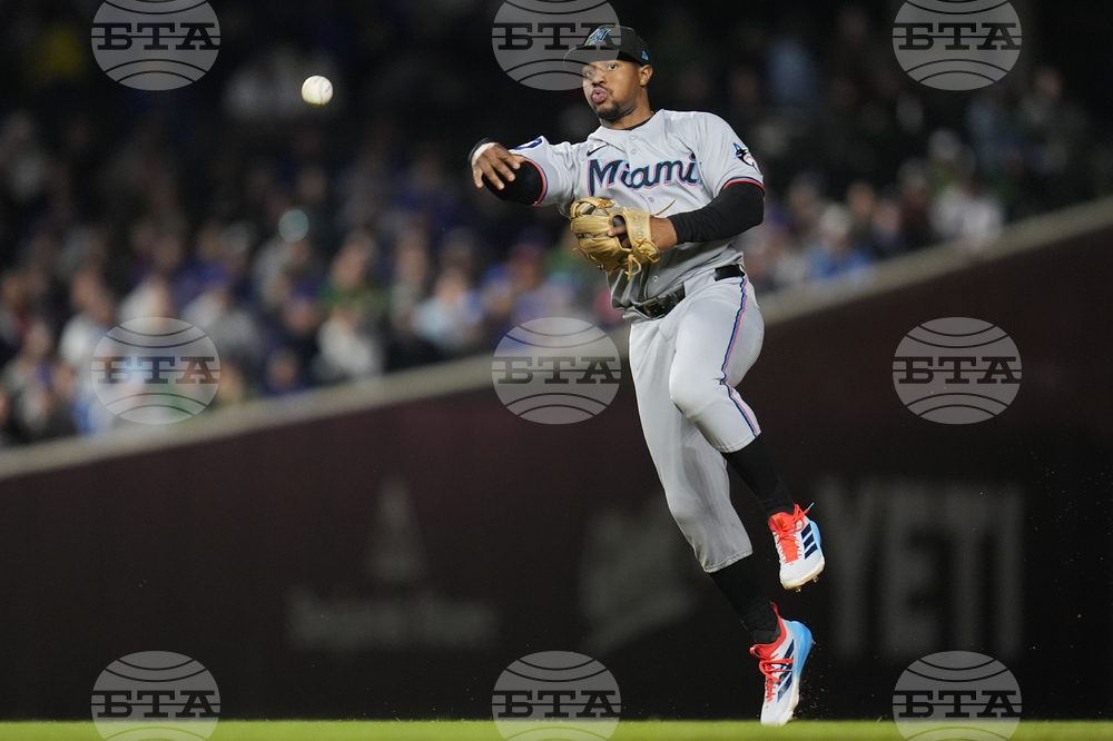 Marlins Cubs Baseball