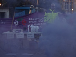 Градски транспорт - служители - протест