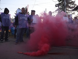 Градски транспорт - служители - протест