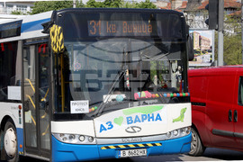 Варна - Шофьори от градски транспорт - символичен протест