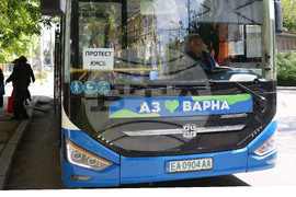 Варна - Шофьори от градски транспорт - символичен протест