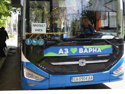 Варна - Шофьори от градски транспорт - символичен протест