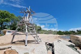 Плаж „Къмпинг Черноморец“ - подготовка - син флаг