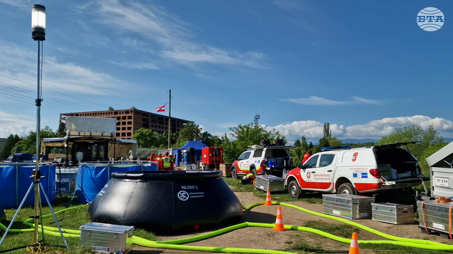 В Монтана се провежда Международно полево учение за справяне с последиците от наводнения