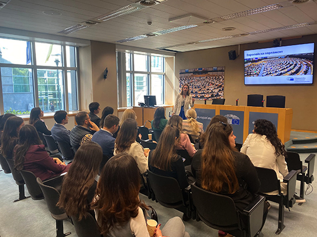 Студенти от Софийския университет посетиха институции на Европейския съюз в Брюксел