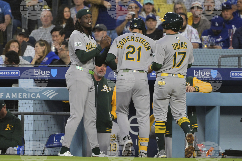 Athletics Dodgers Baseball
