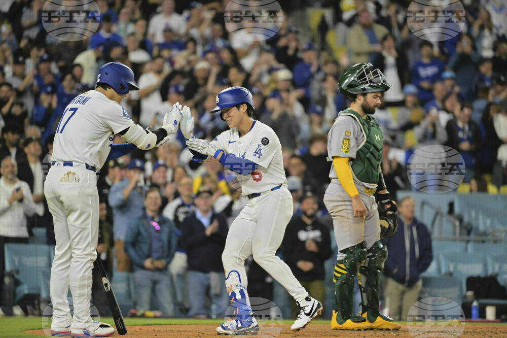 Athletics Dodgers Baseball