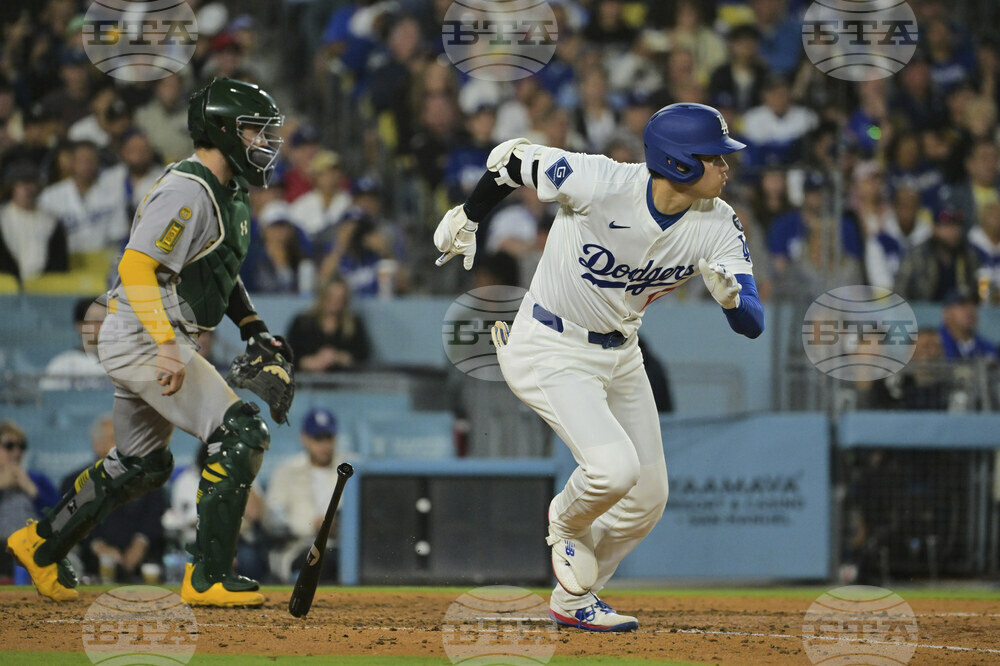 Athletics Dodgers Baseball