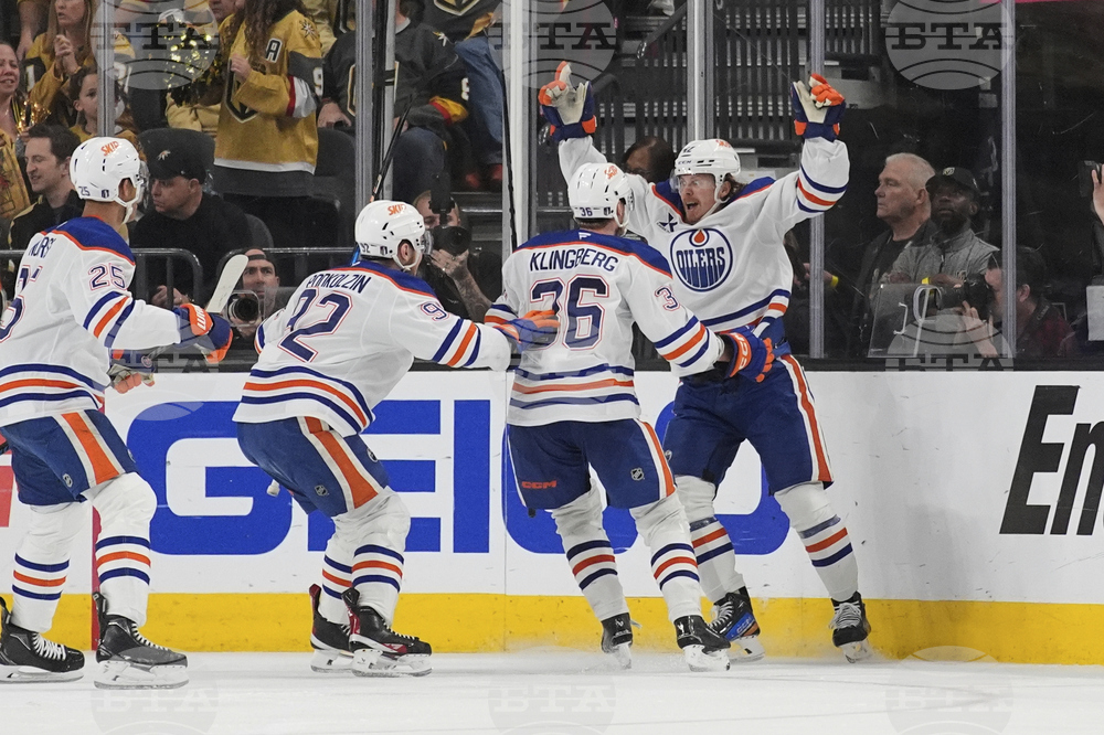 APTOPIX Oilers Golden Knights Hockey