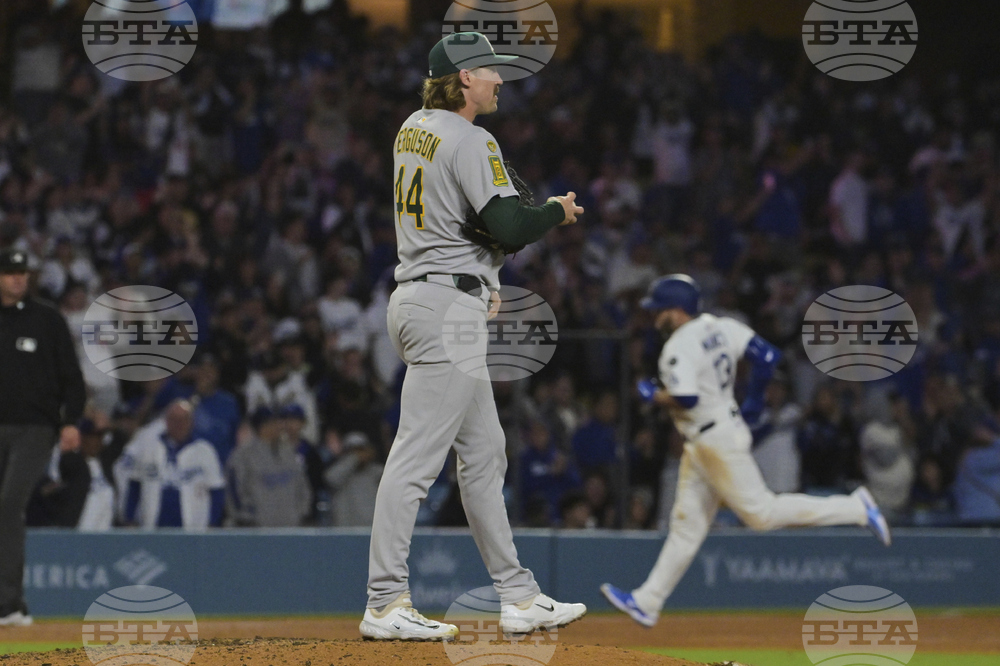 Athletics Dodgers Baseball