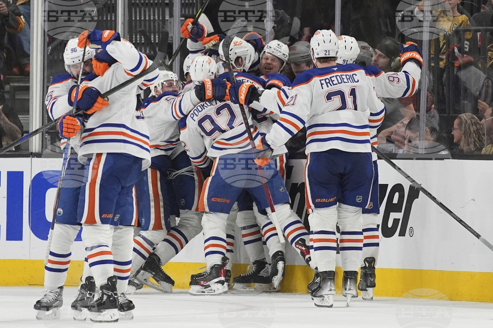 APTOPIX Oilers Golden Knights Hockey