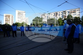 Градски транспорт - служители - протест