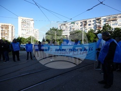 Градски транспорт - служители - протест
