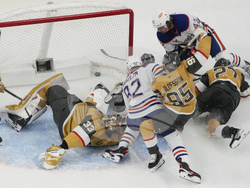 APTOPIX Oilers Golden Knights Hockey