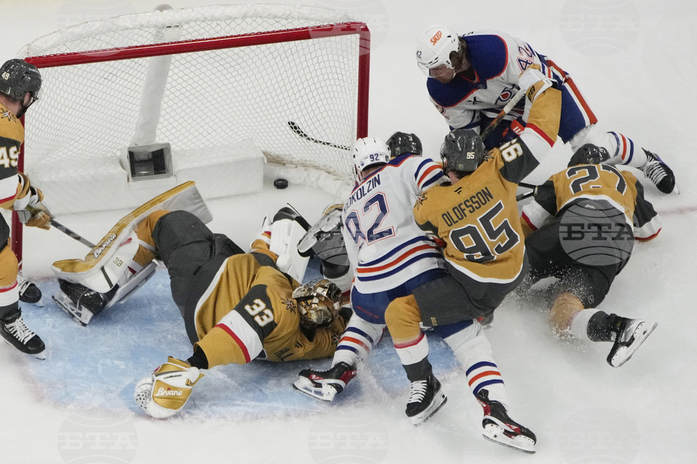 APTOPIX Oilers Golden Knights Hockey