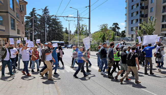 Варна - протест на работещи в БТА, БНТ и БНР
