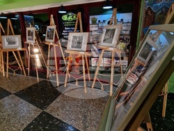 Изложбата „60 години Сатирата има дом на ул. „Стефан Караджа“ № 26“, снимка – Даниел Димитров/БТА