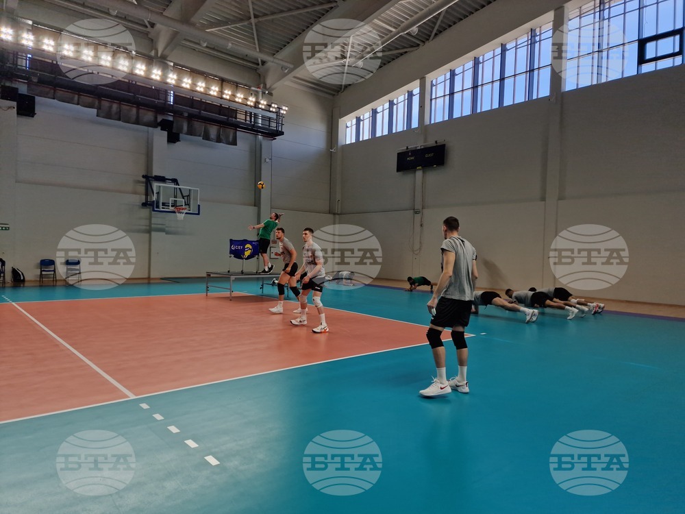 Самоков - Национален отбор по волейбол - тренировка