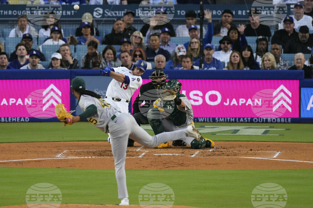 Athletics Dodgers Baseball