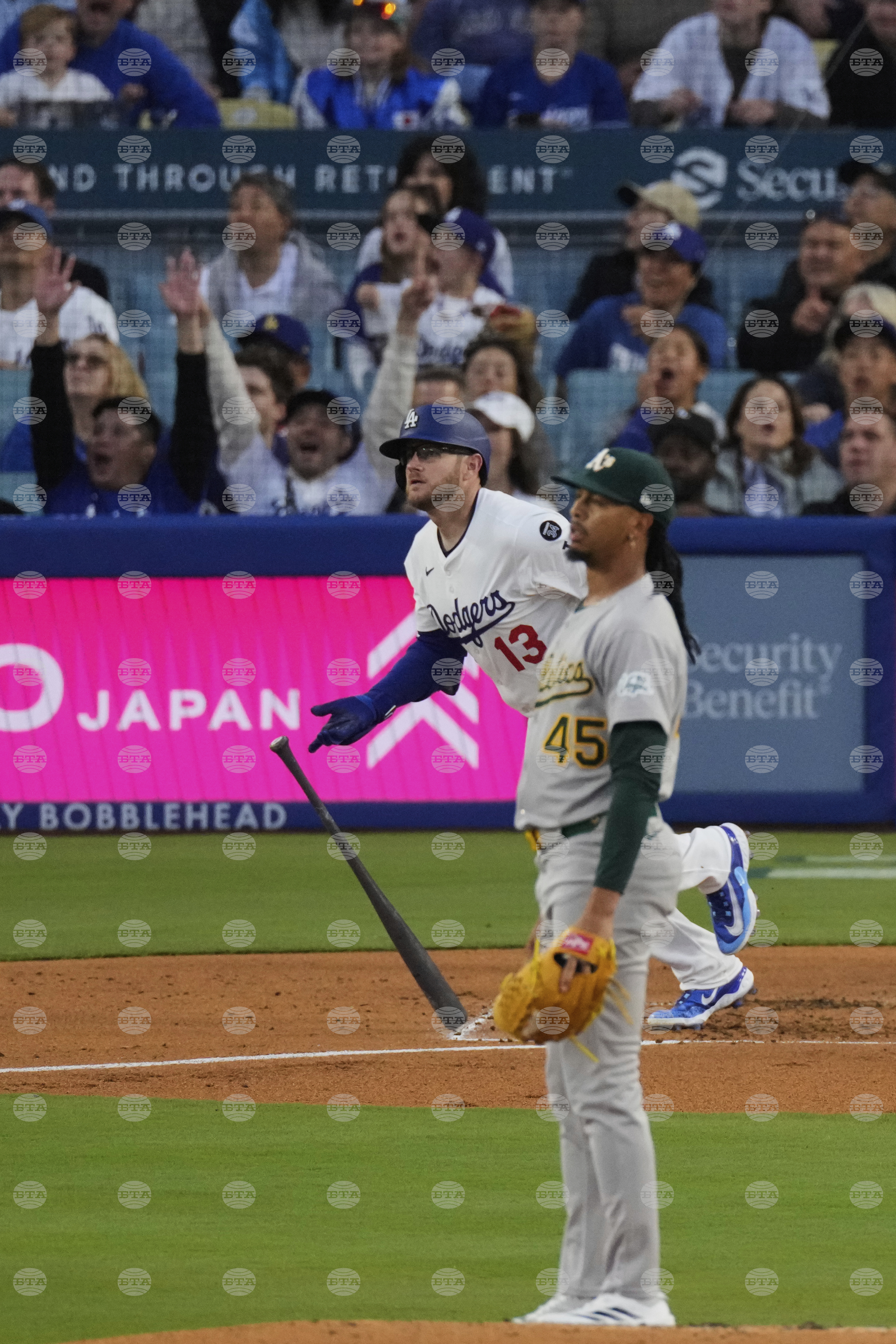Athletics Dodgers Baseball
