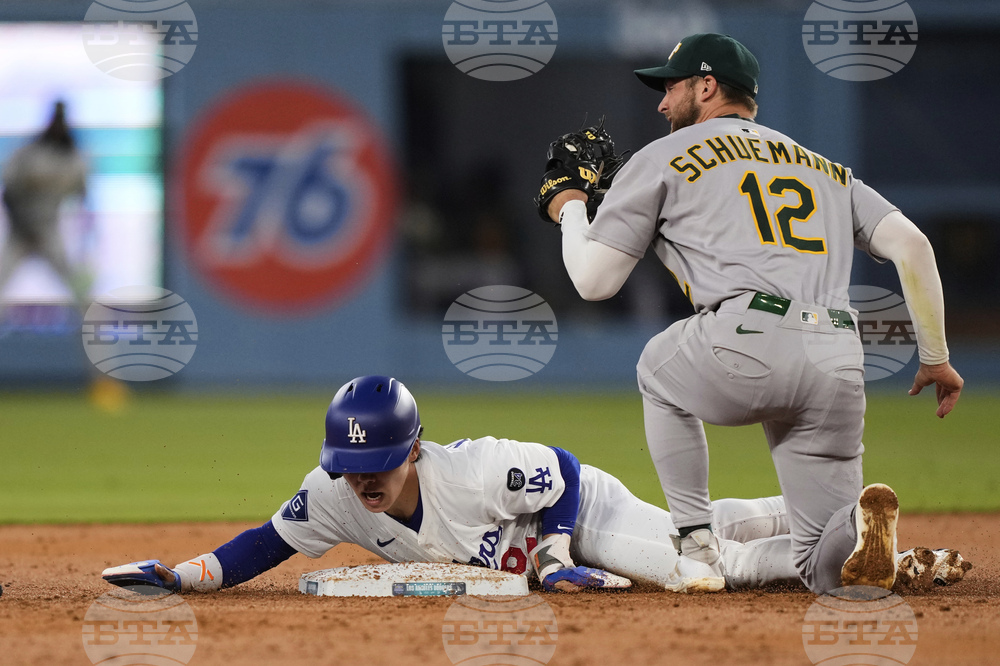 Athletics Dodgers Baseball