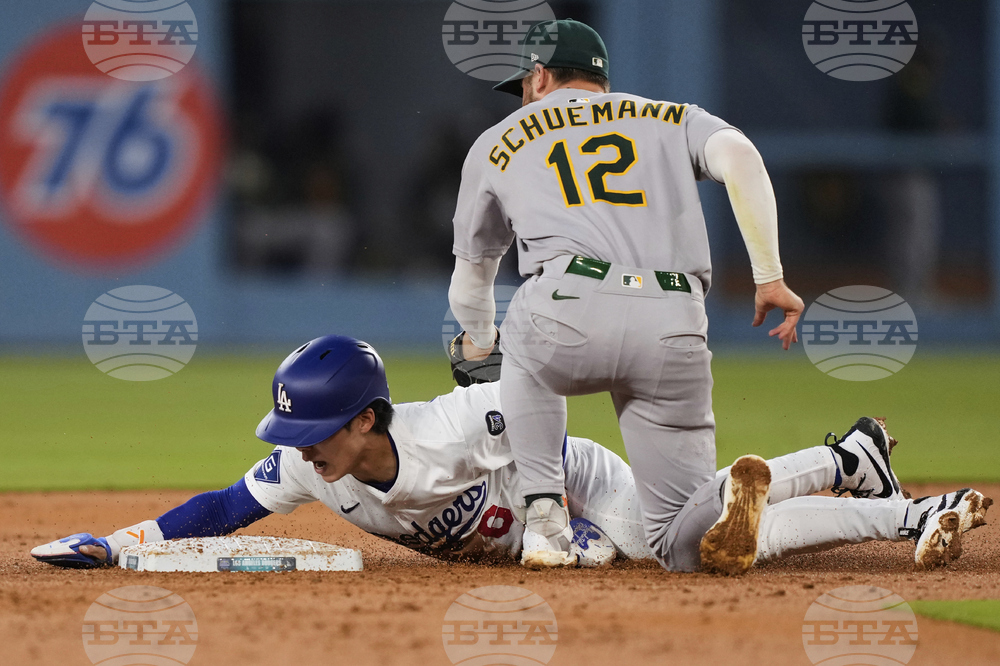Athletics Dodgers Baseball