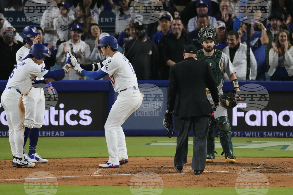 Athletics Dodgers Baseball