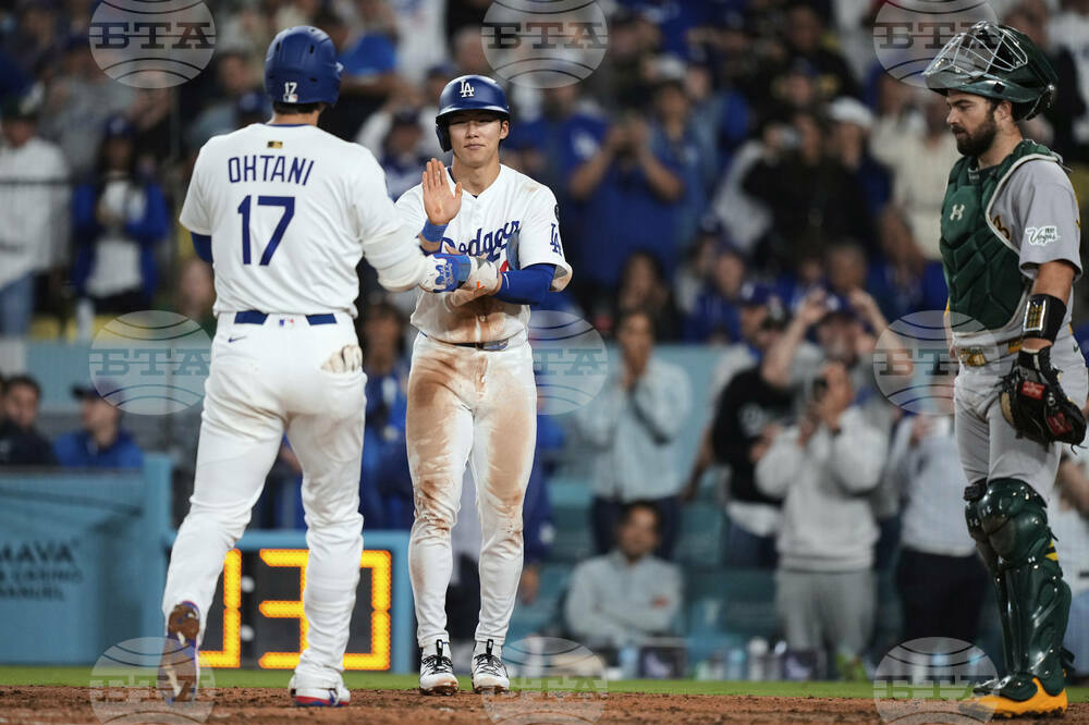 Athletics Dodgers Baseball