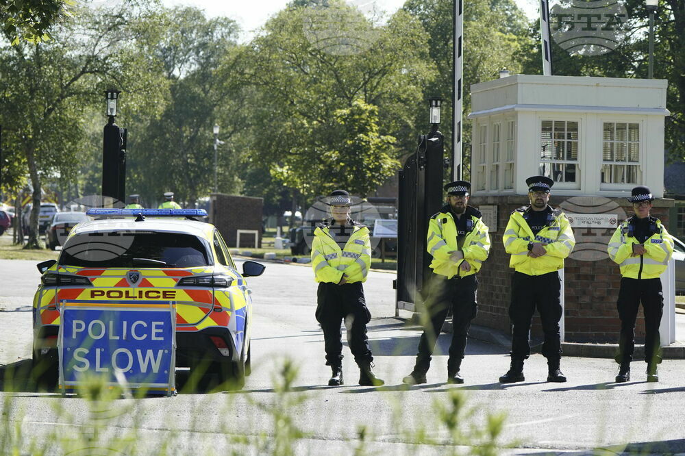 Britain-Former Military Base Fire