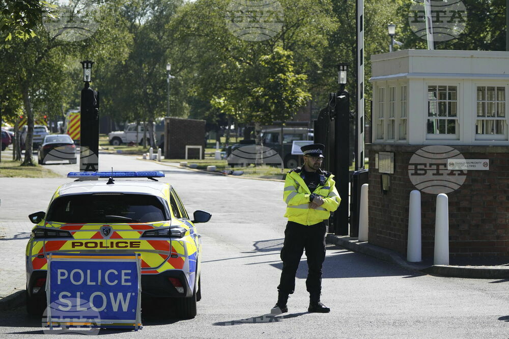 Britain-Former Military Base Fire