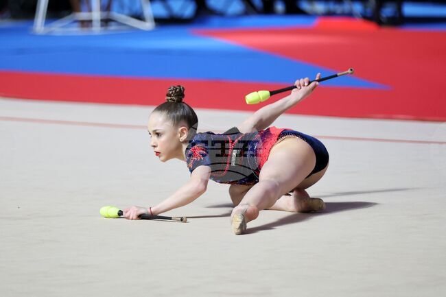 Стилияна Николова стана шампионка на бухалки и на лента на Европейската купа по художествена гимнастика