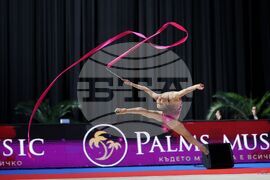 Бургас - художествена гимнастика - Европейска купа - Дара Стоянова - лента