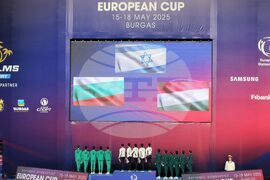 Бургас - художествена гимнастика - Европейска купа - ансамбли - награждаване