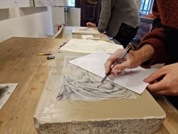 Самоков - Графична база - студенти - литография