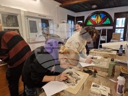 Самоков - Графична база - студенти - литография