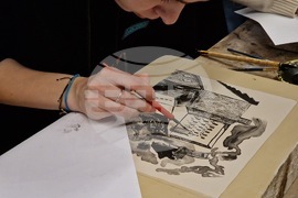 Самоков - Графична база - студенти - литография