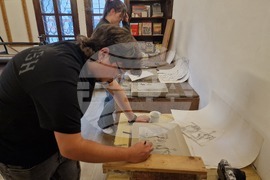 Самоков - Графична база - студенти - литография