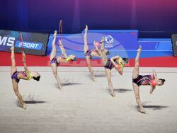 Бургас - художествена гимнастика - Европейска купа - ансамбъл жени