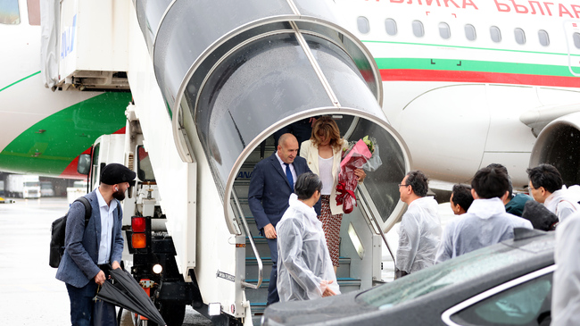 President Radev, Bulgarian Delegation Arrive on Official Visit to Japan 