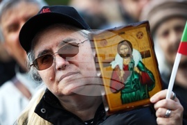 Шествие "Добродетели и религия в училище"