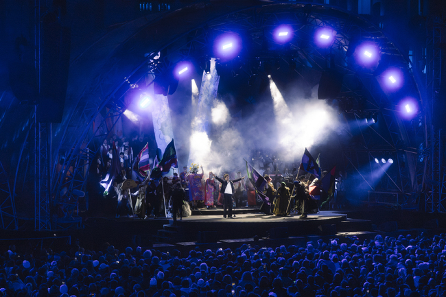 С музикално-светлинно шоу бяха открити Виенските фестивални седмици