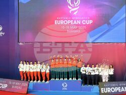 Бургас - художествена гимнастика - Европейска купа - награждаване